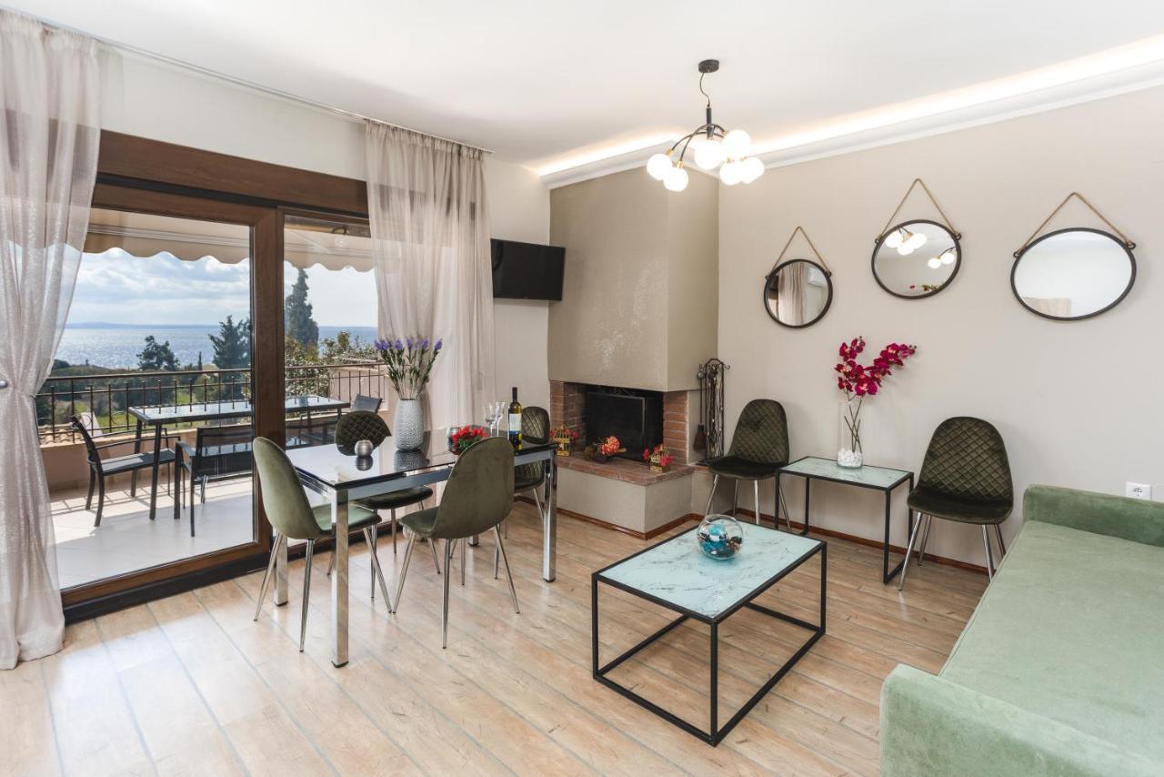 Twinstars Wonderful View Apartment Kalyves Polygyrou ภายนอก รูปภาพ
